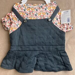Top Paw Floral Overall Quilt Dog Dress Various Sizes